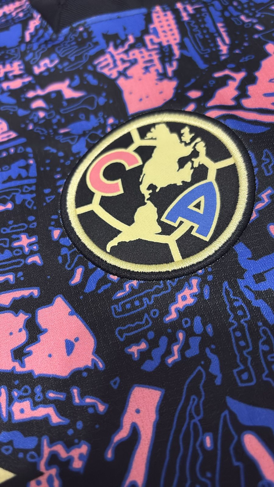 Camisa Club América Floral Azul e Rosa - Terceiro Uniforme Versão Torcedor - Nike