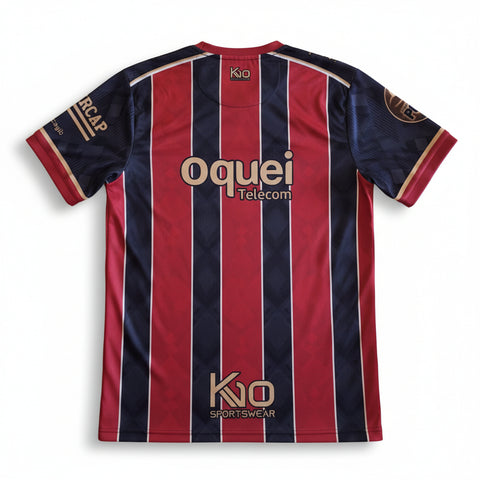 José Bonifácio E.C. · Camisa Oficial · Tricolor do Vale — detalhe frente | Garrincha Shirts