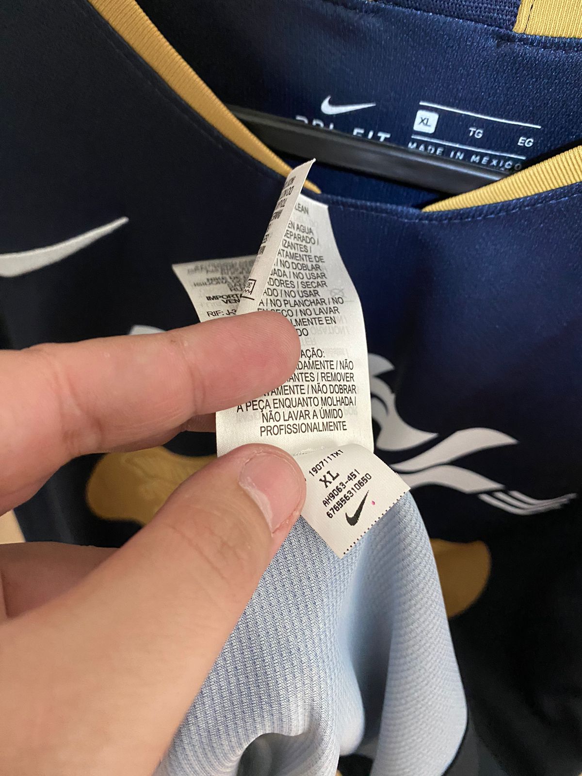UNAM Pumas Nike Mexico 2019
