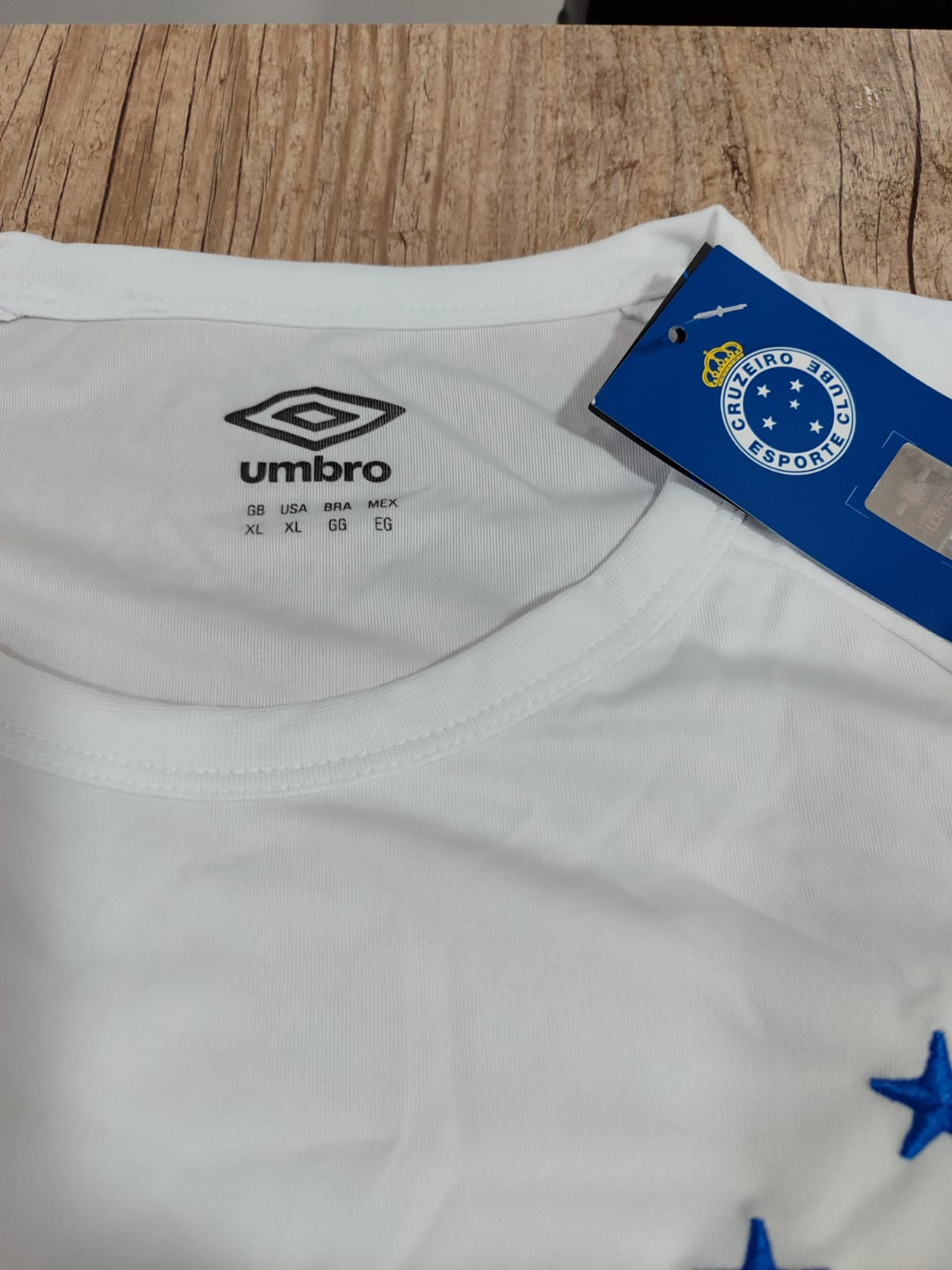 Camisa Oficial Cruzeiro lisa básica