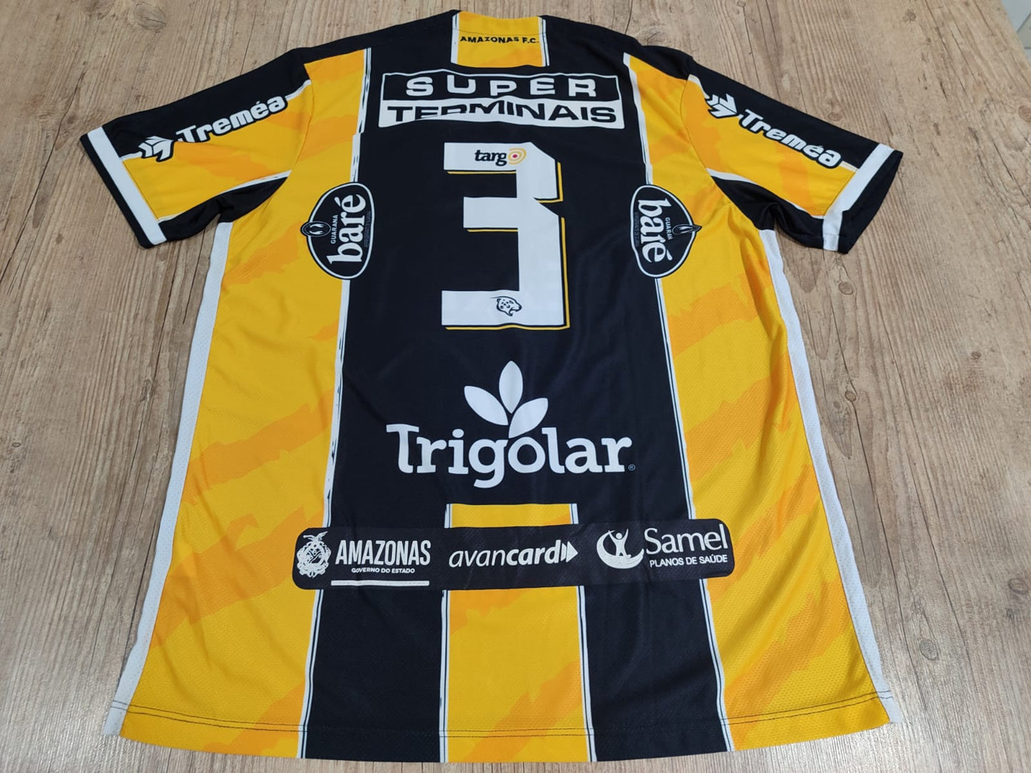 Camiseta de Jogo Amazonas FC 2024 – Quarta Camisa – Número 3 – Tamanho G