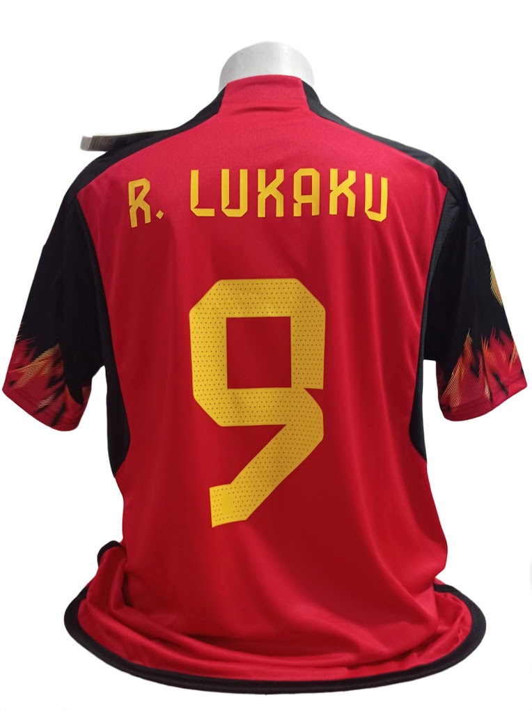 Camisa Bélgica Copa do Mundo 2022 - #9 Romelu Lukaku