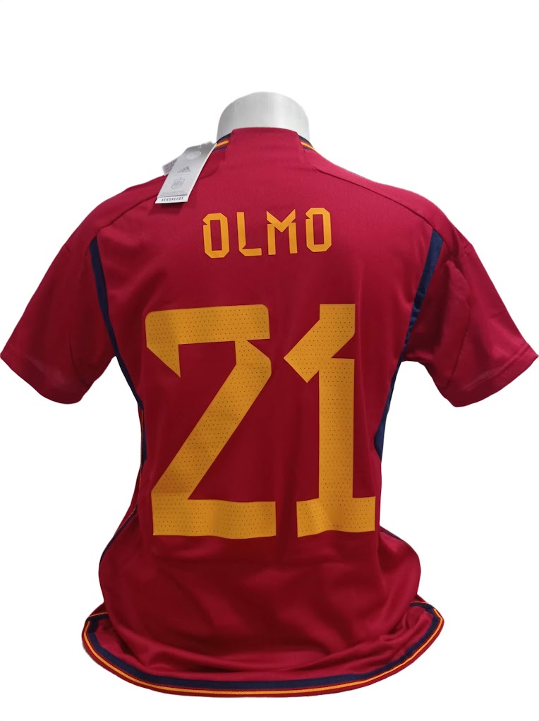Camisa Espanha Home - Copa do Mundo 2022 Dani Olmo #21