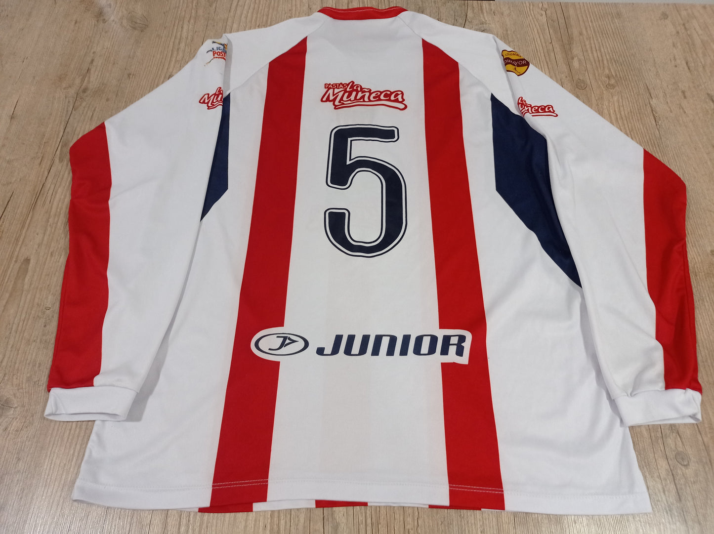 Rara Camisa do Junior Barranquilla - Colombia - Home - 2010 - Manga Longa - de Jogo