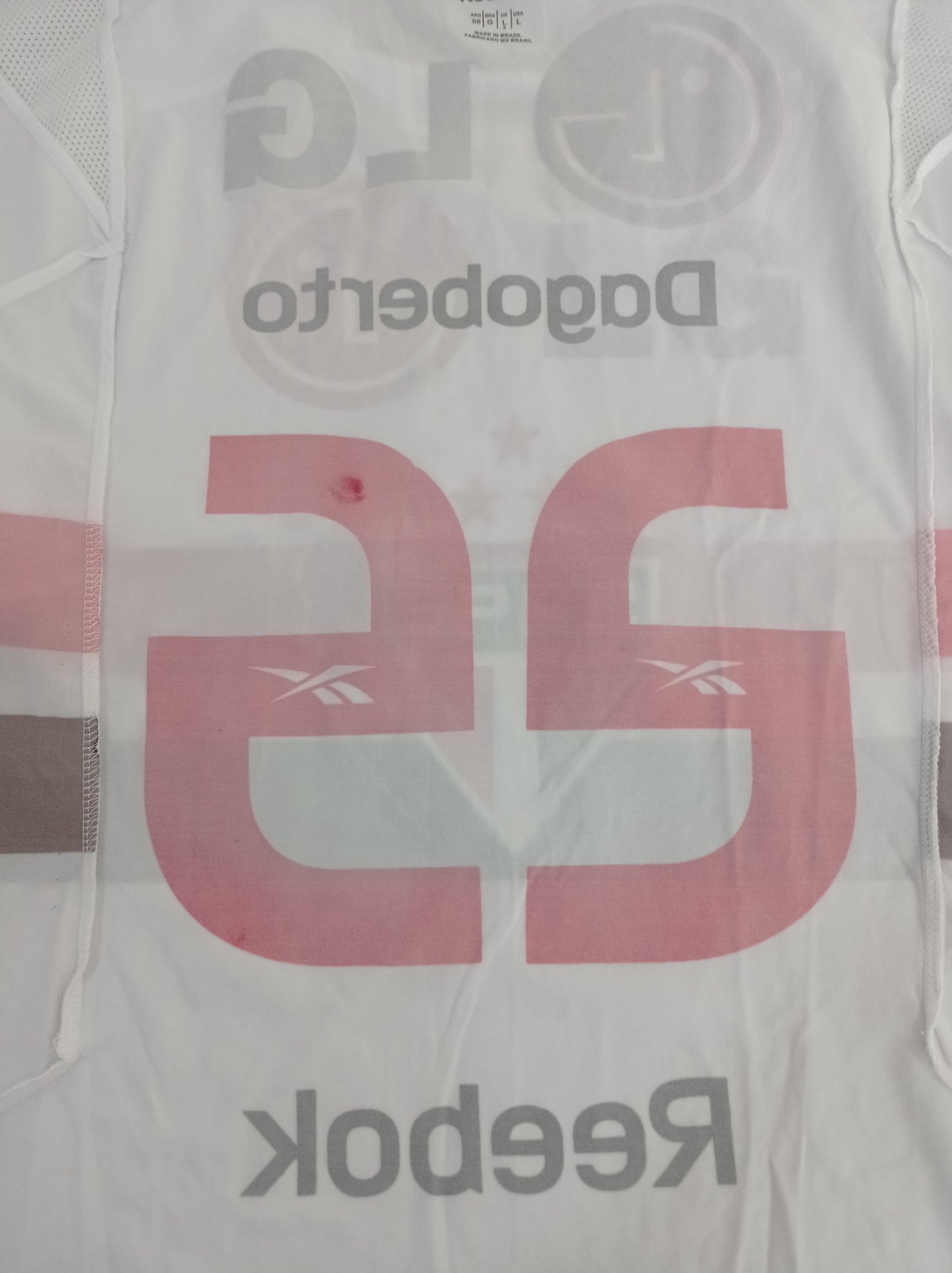 Sao Paulo Match Shirt - Dagoberto - 2009 - Rare Sponsorship