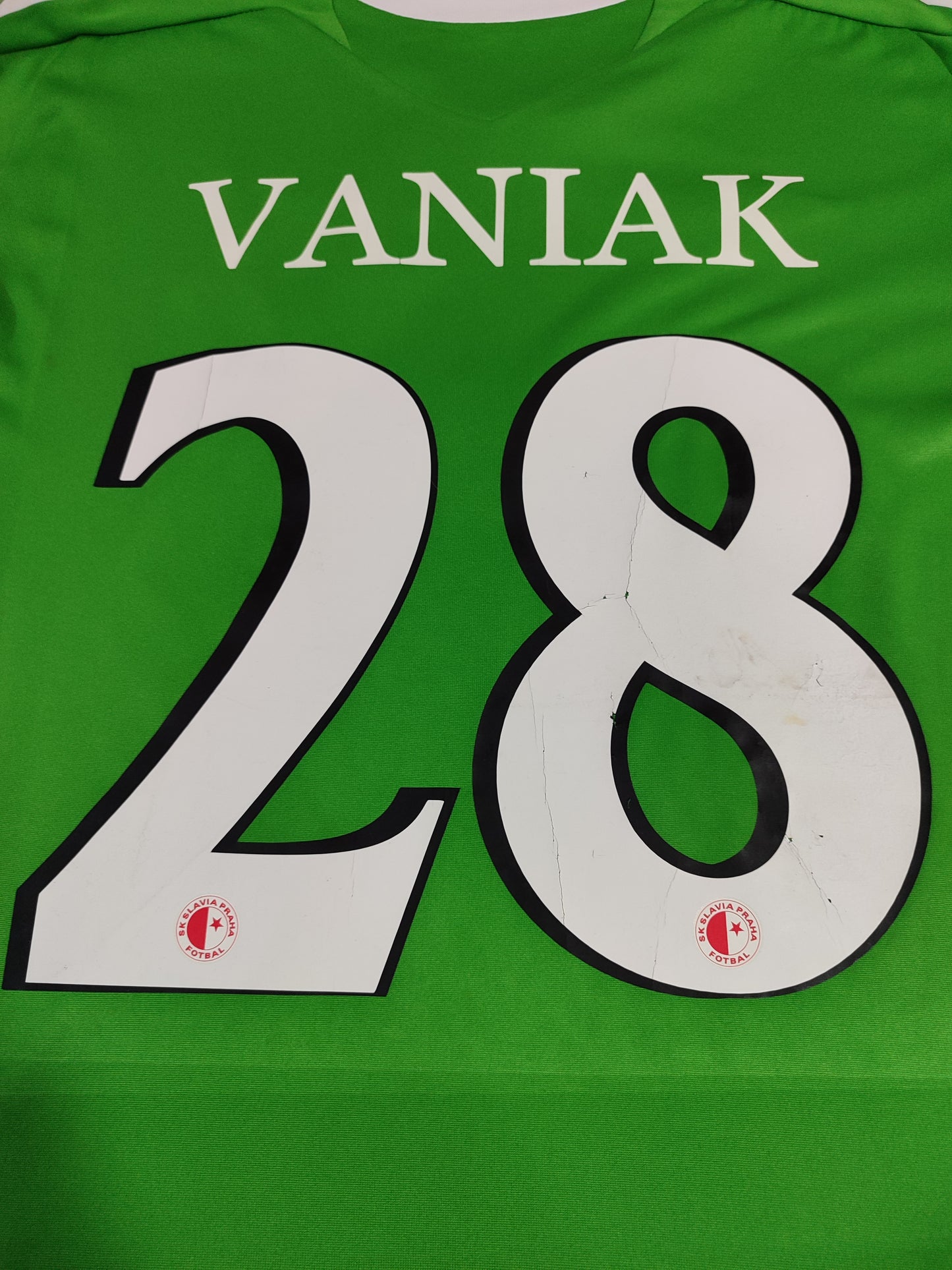 Rara Camisa de Goleiro do Slavia Praga - República Tcheca - Usada em Jogo - Europa League