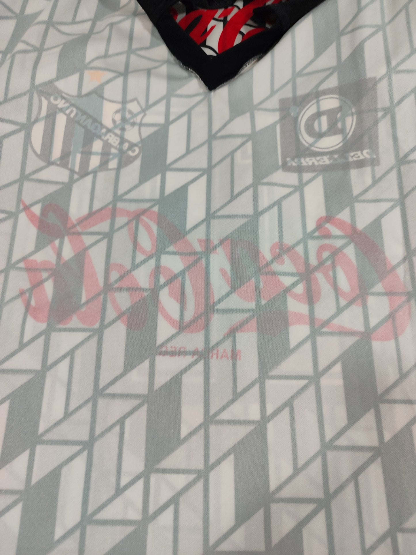 Espetacular Camisa de Jogo do Bragantino - 1990/1991 - Jogador Ronaldo Alfredo