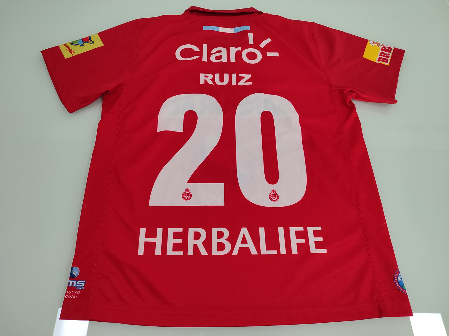 Rara Camisa do Municipal - Guatemala - Usada em Jogo e Assinada - Pescado Ruiz
