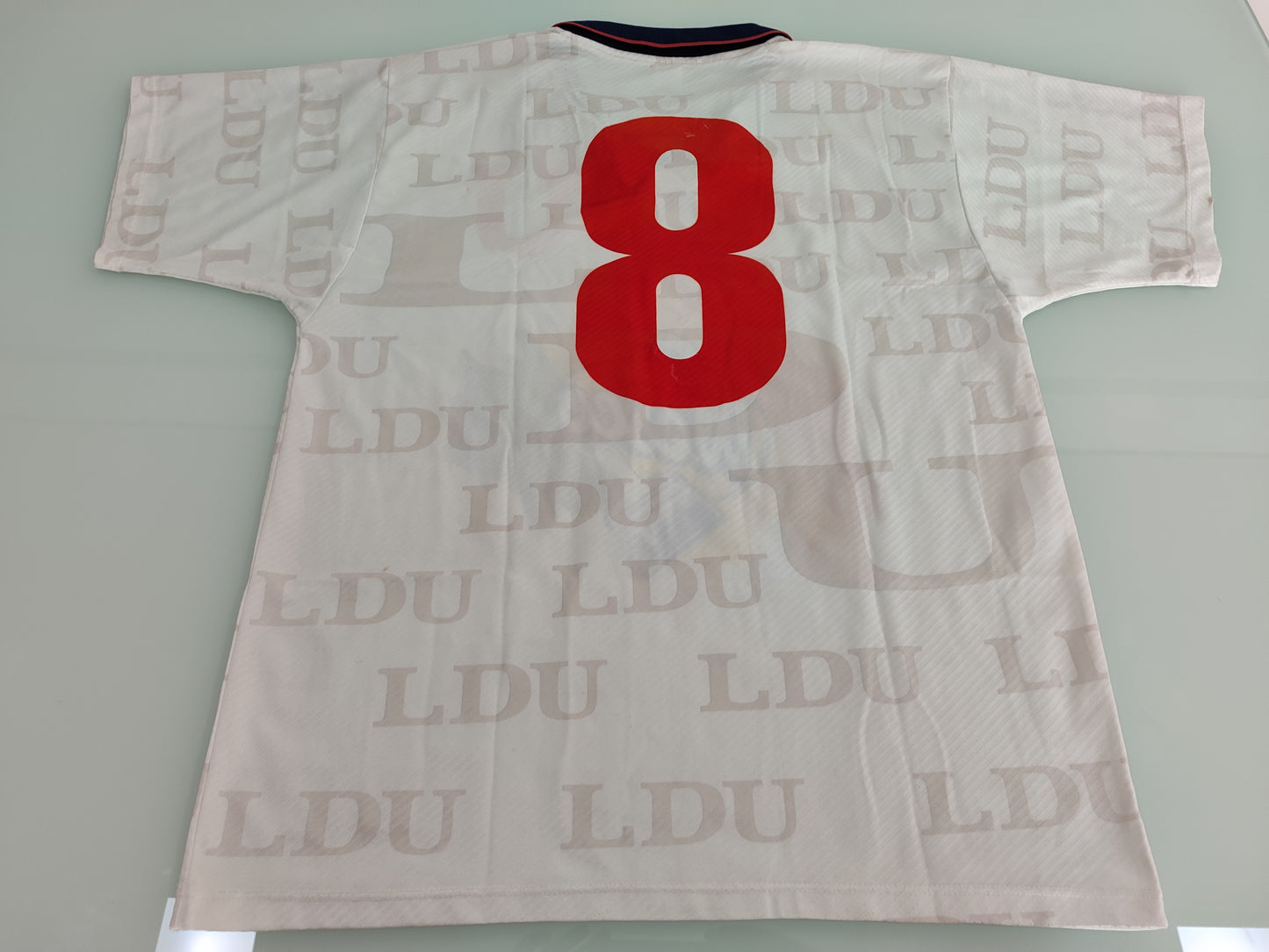 Rara e Clássica Camisa da LDU Quito Equador - Anos 90 - Usada em Jogo