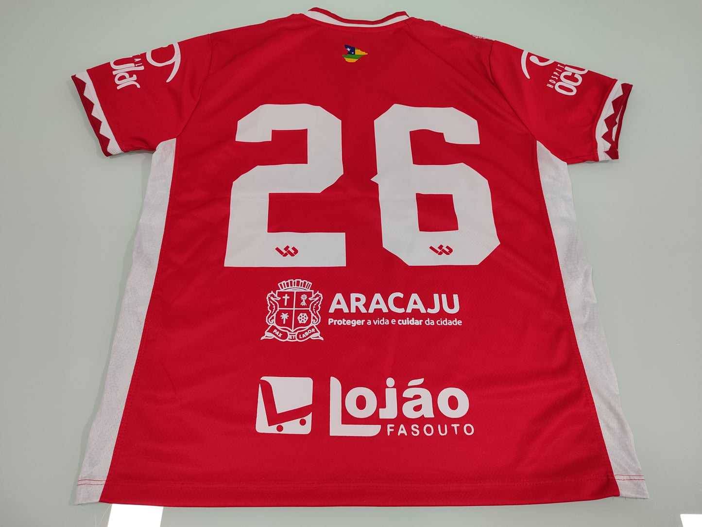 Rara E Linda Camisa do Sergipe - Usada em Jogo - Com Pinturas - De Coleção!