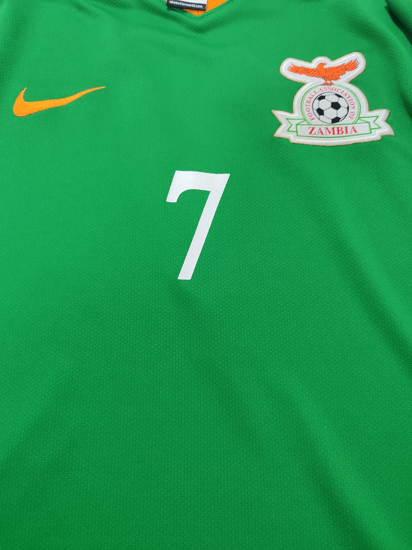 Raríssima Camisa de Zâmbia 2013 Nike - Usada em Jogo - de Coleção