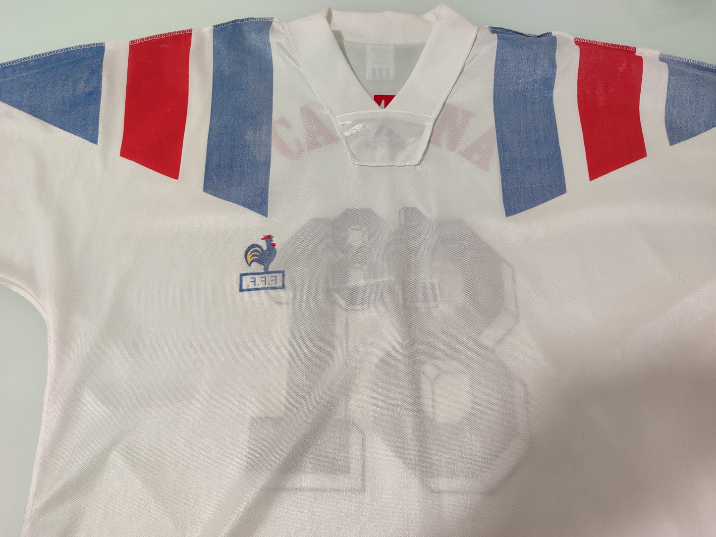 Camisa França 1992 Away Adidas Vintage Cantona #18 Rara G