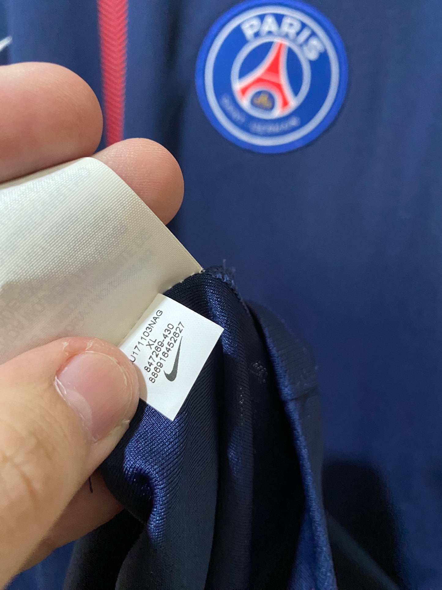 Football Shirt Nike PSG 2017/18 Stadium Home (GG) - 847269-430 - New with Tag