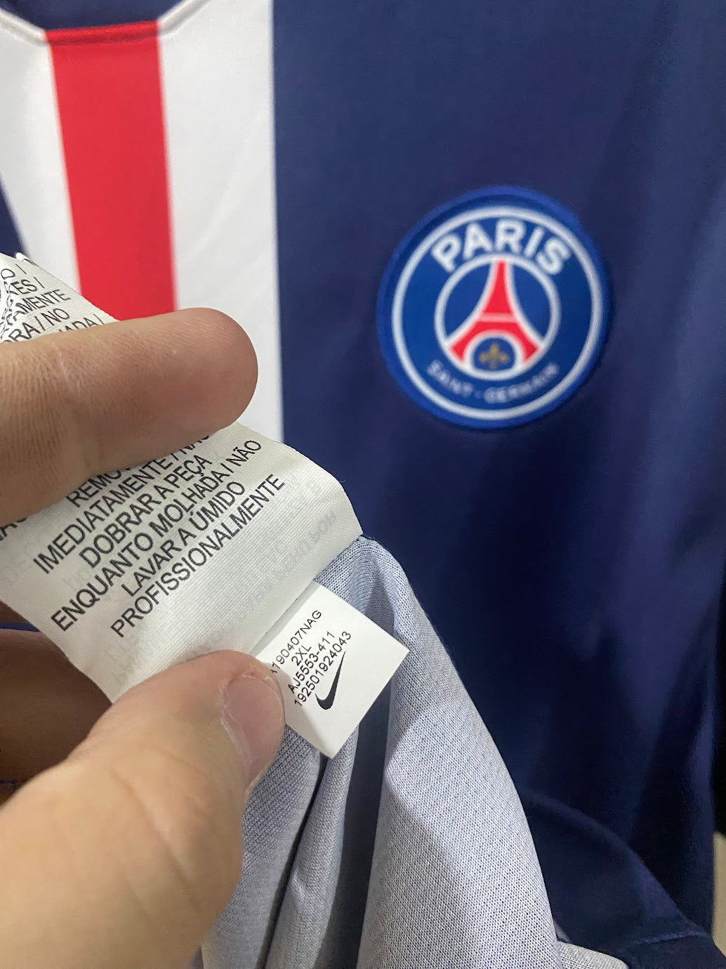 PSG Home Shirt 2020 (Size XXL - 63x78 cm)