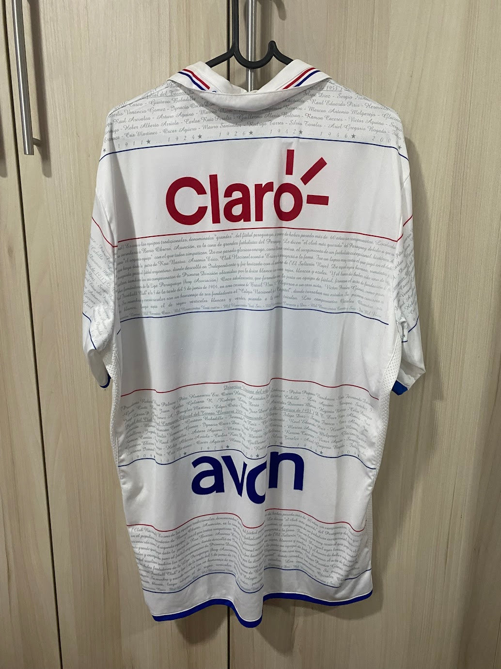 Paraguay National Shirt Home 2014 (Size XL - 59x76 cm)