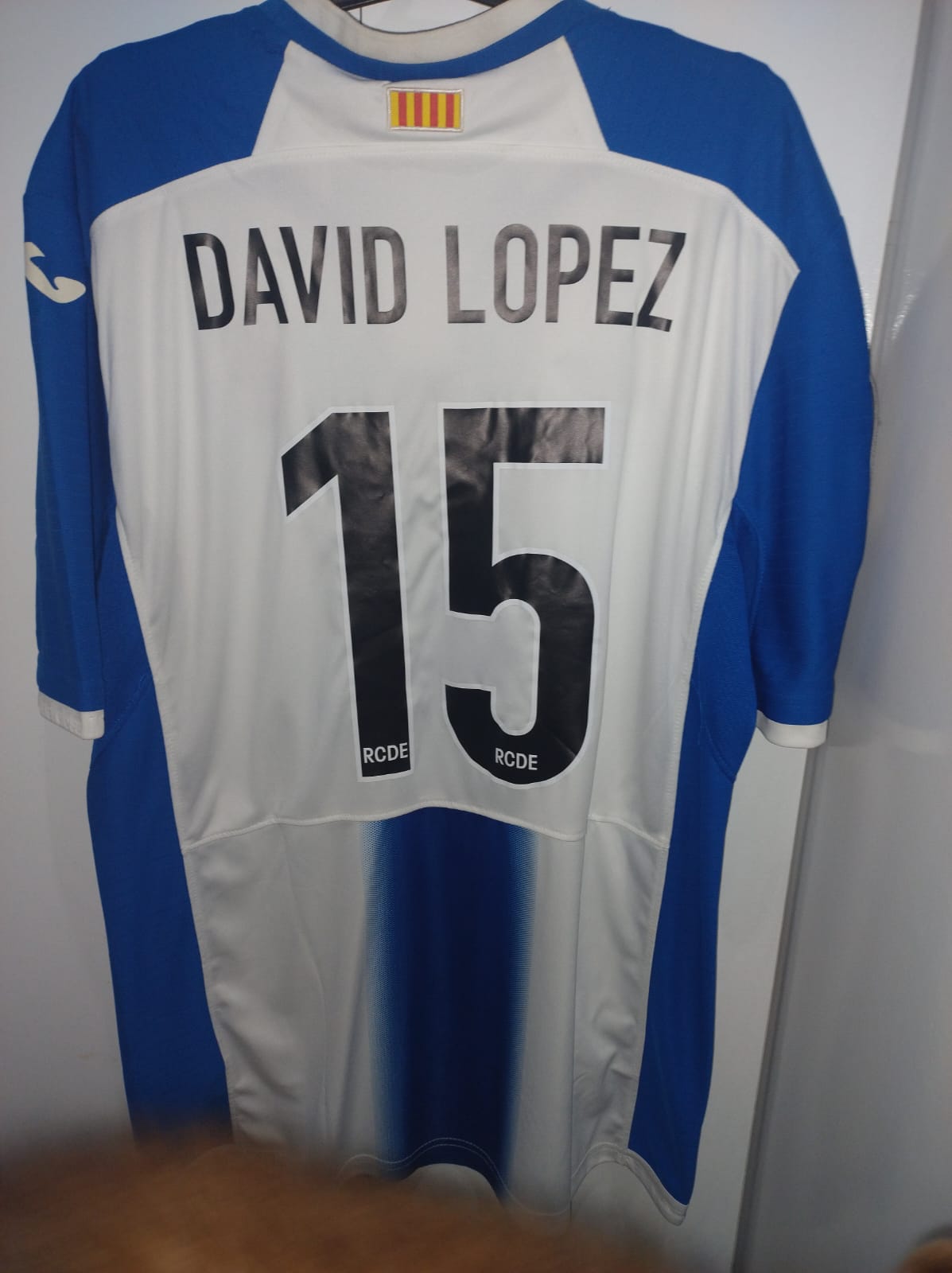 Espanyol 2016-2017 Shirt - size G (54x73 cm) - "David López" Customization