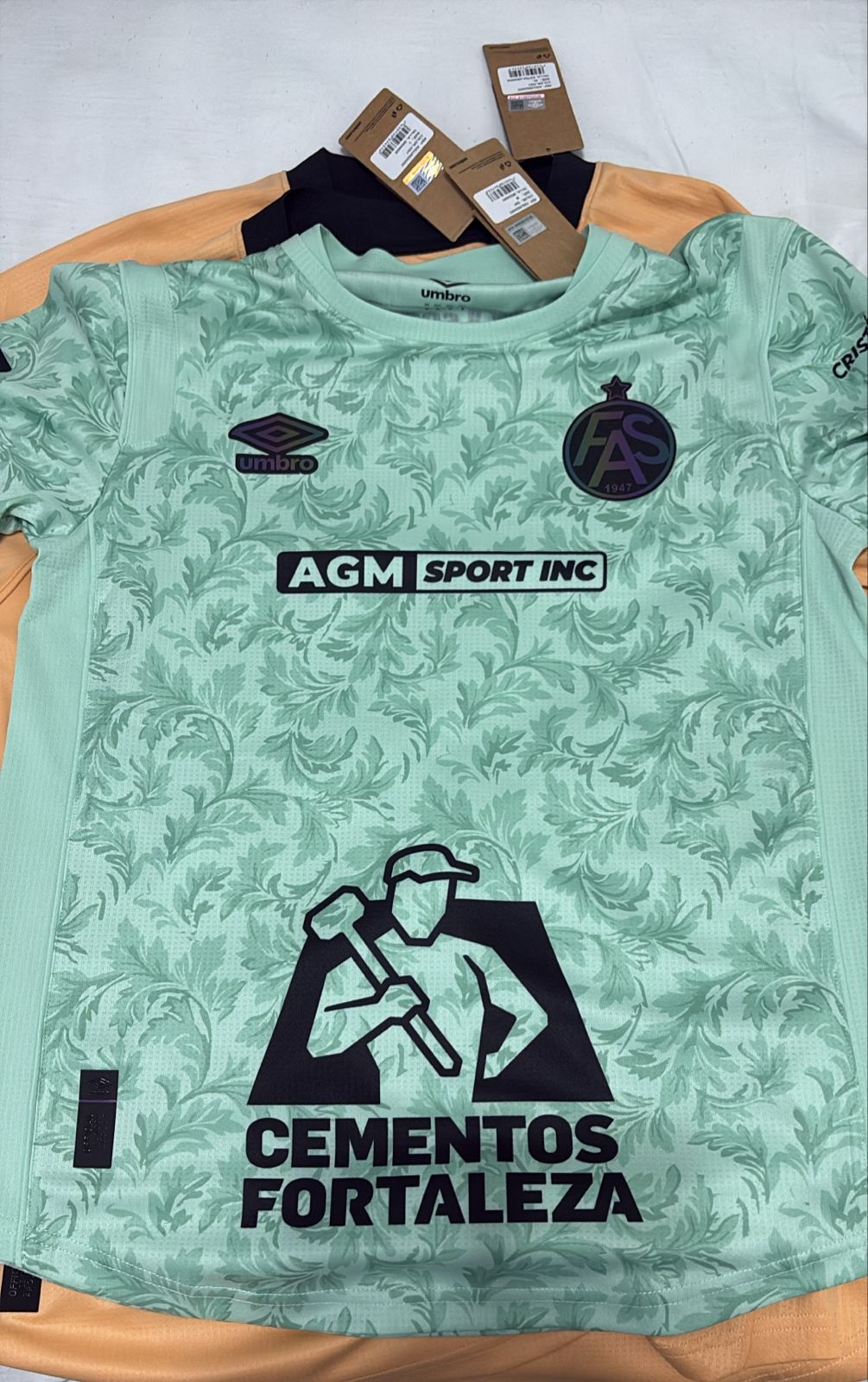 Camisa FAS Verde Menta - Uniforme Visitante Teatro de Santa Ana - Umbro