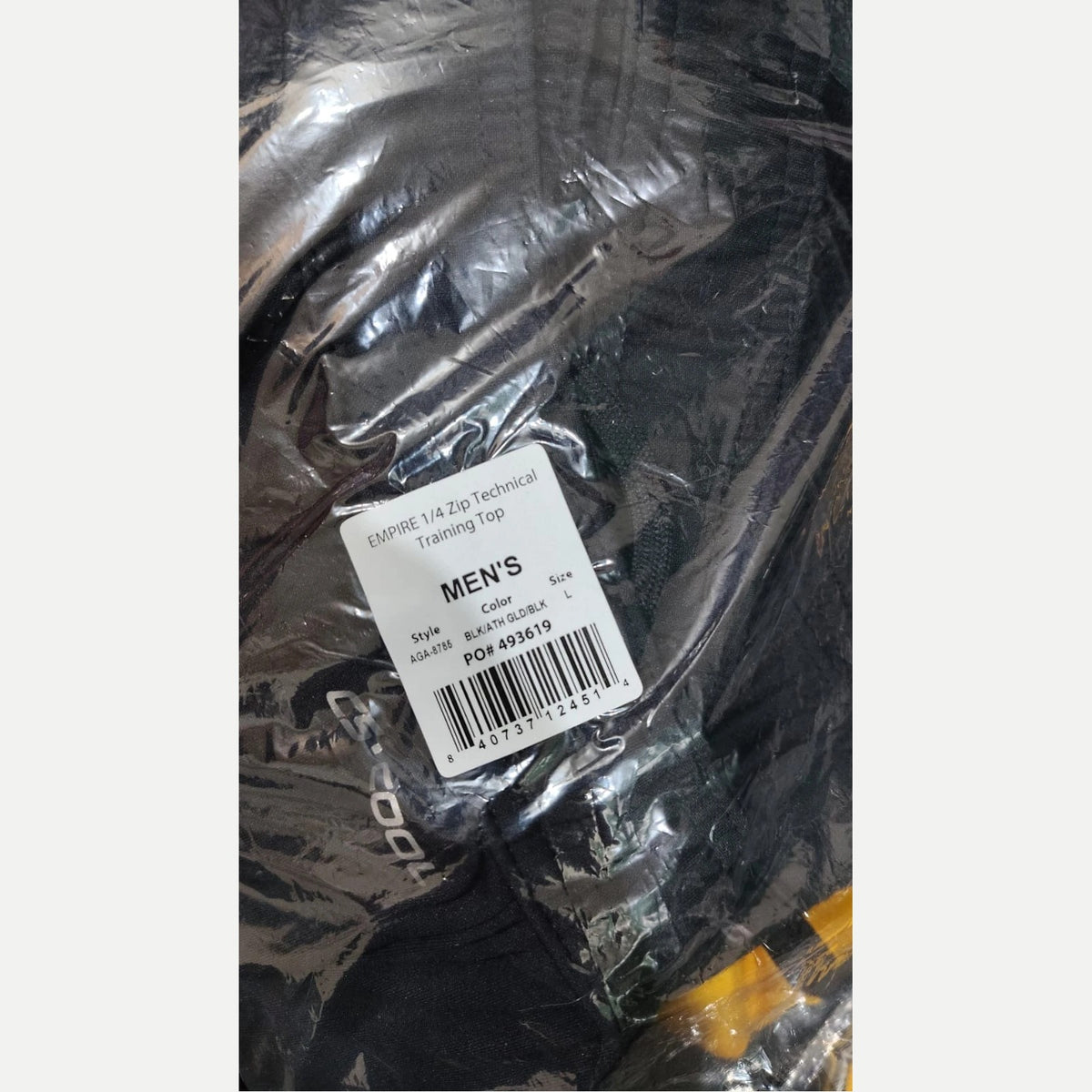Etiqueta Capelli Empire 1/4 Zip Technical Training Top na embalagem original