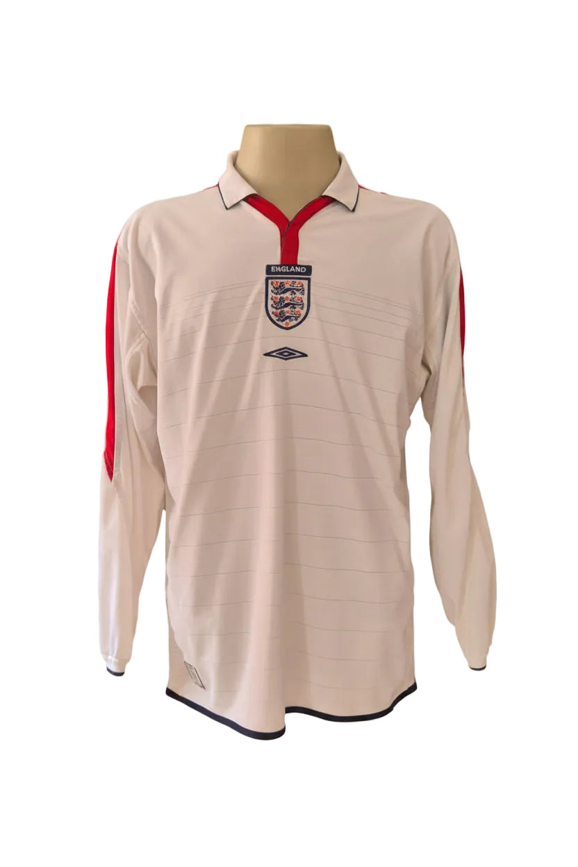 Camisa da Inglaterra Home 2003/05: A Joia Umbro que Viveu a Era dos Três Leões no Auge