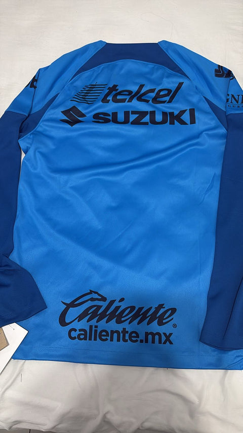 Camisa Pumas UNAM Azul - Uniforme Visitante Manga Longa - Nike