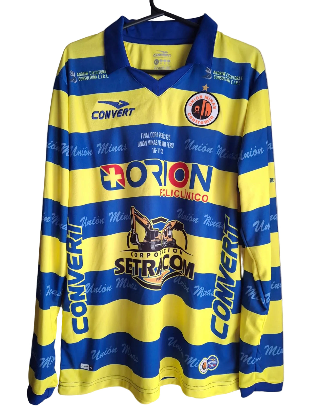 CAMISA UNIÓN MINAS CENTROMIN 2025 - COPA PERU - Manga larga