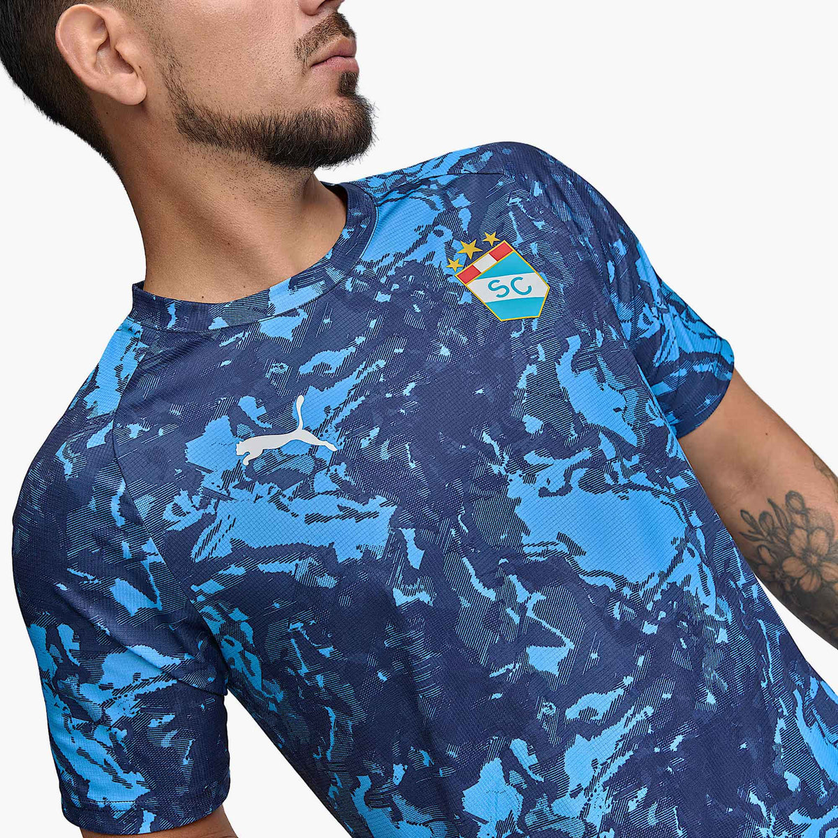 Camisa Sporting Cristal Pré-Jogo Puma – Encomenda Peru
