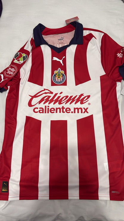 Camisa Chivas Guadalajara Rojiblanca - Versão Jogador - Puma