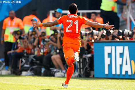 Camisa Holanda Copa do Mundo 2014  Memphis Depay