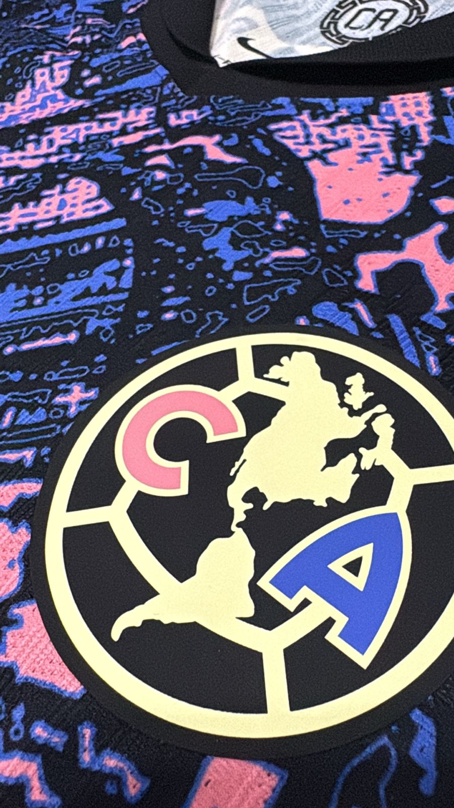 Camisa Club América Floral Azul e Rosa - Terceiro Uniforme Versão Jogador - Nike