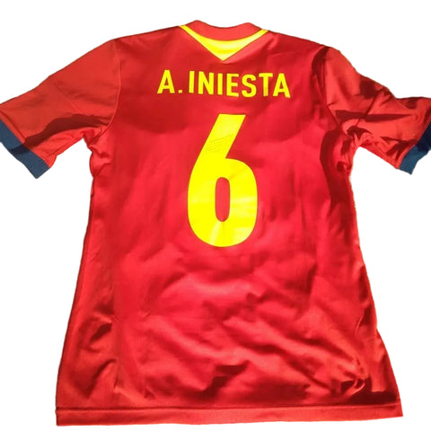 Camisa Espanha Home 2013 Adidas Iniesta 6
