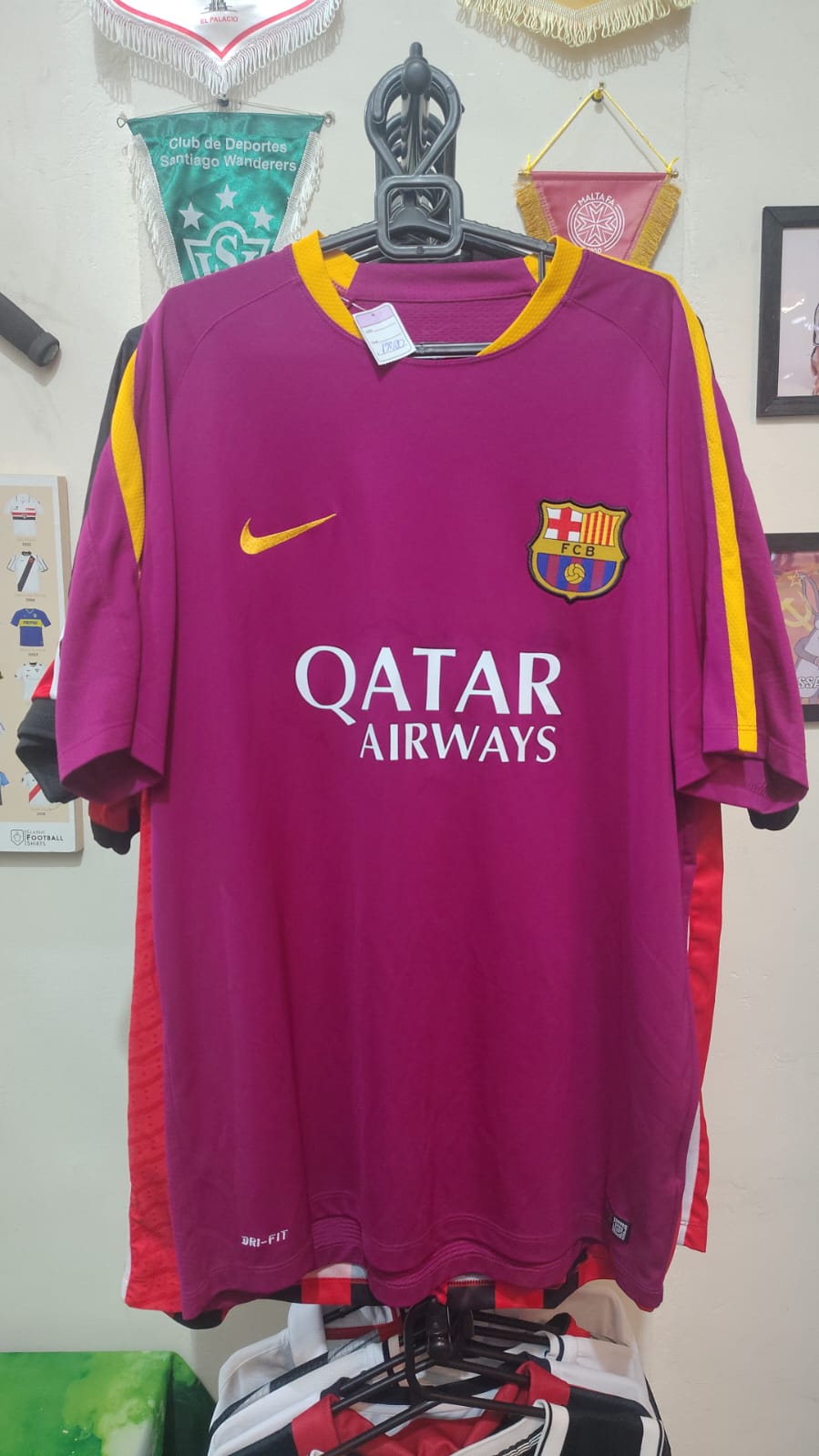 Camisa de Treino Barcelona 2015/16 Nike – Roxa – Tamanho GG