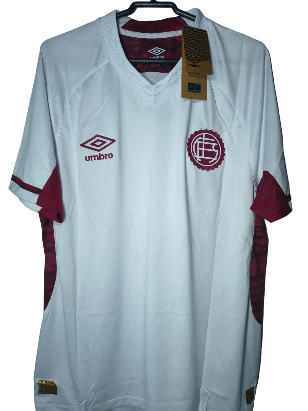 Camisa Oficial Lanús 2025 - Umbro - Branca