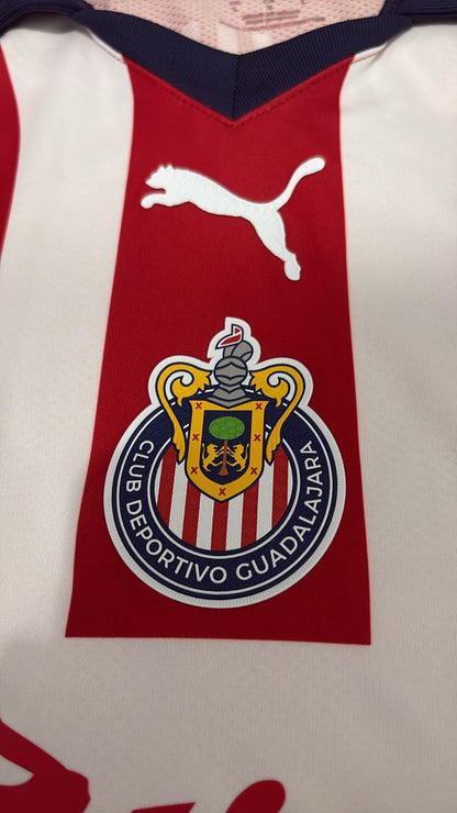 Camisa Chivas Guadalajara Rojiblanca - Versão Jogador - Puma