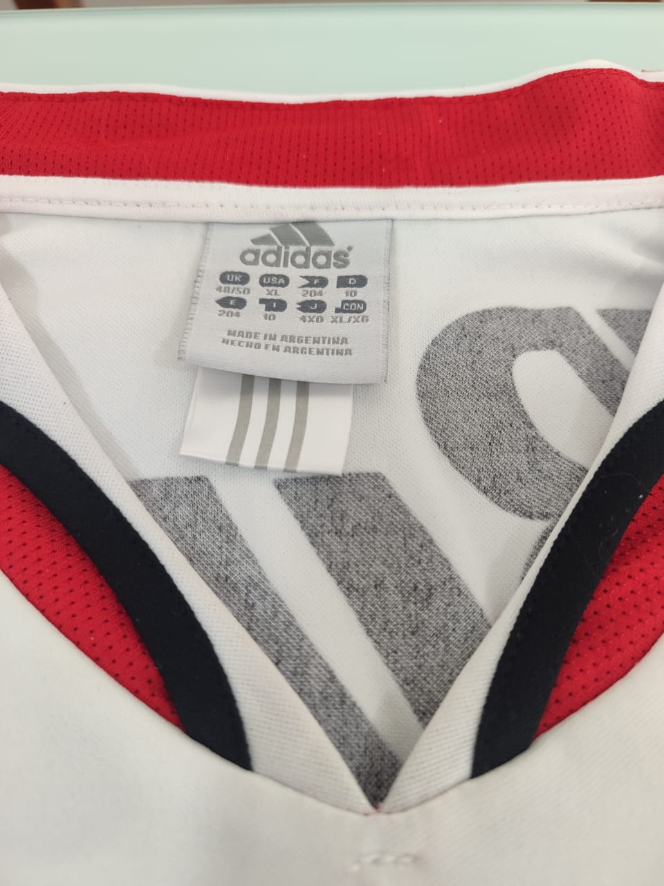 Camisa River Plate Home 2004/05 adidas – #10 Marcelo Gallardo – Mangas Longas – Versão Jogador – Tamanho GG