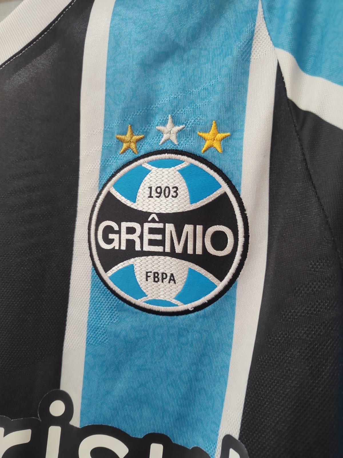 Camisa Manga comprida Masculina Umbro Grêmio Oficial 1 2024 (Classic S/N)
