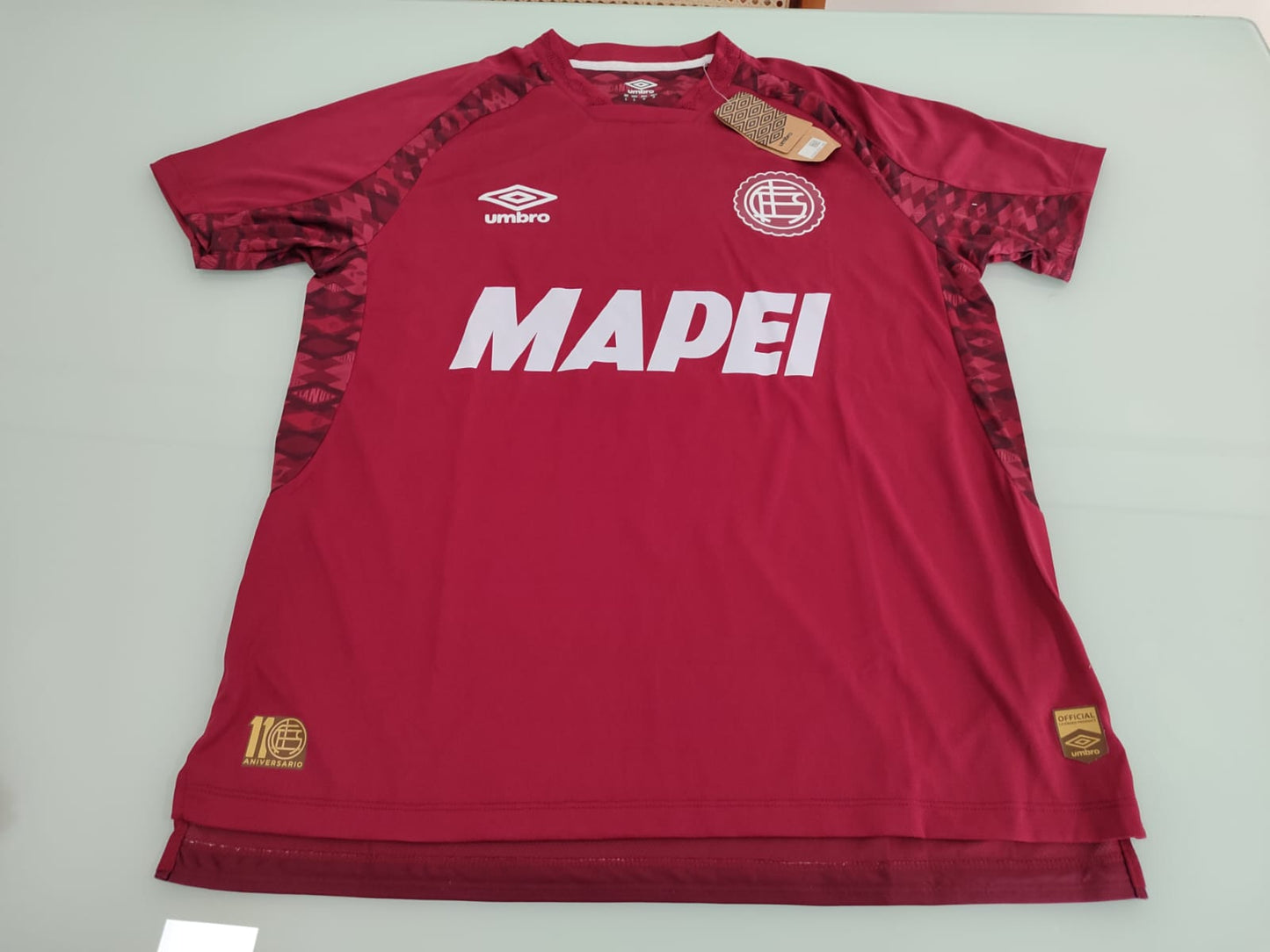 Camisa Oficial Lanús 2025 - Umbro - Grena Personalizada