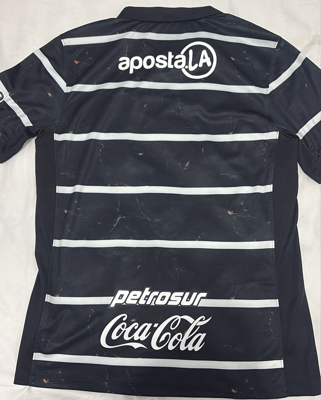 Camisa Club Olimpia Preta Marmorizada - Uniforme Visitante 2025 - Nike