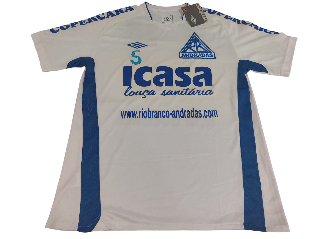 RARIDADE - CAMISA RIO BRANCO DE ANDRADAS – 2009 - DE JOGO!