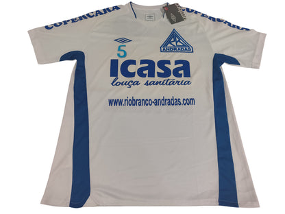 RARIDADE - CAMISA RIO BRANCO DE ANDRADAS – 2009 - DE JOGO!