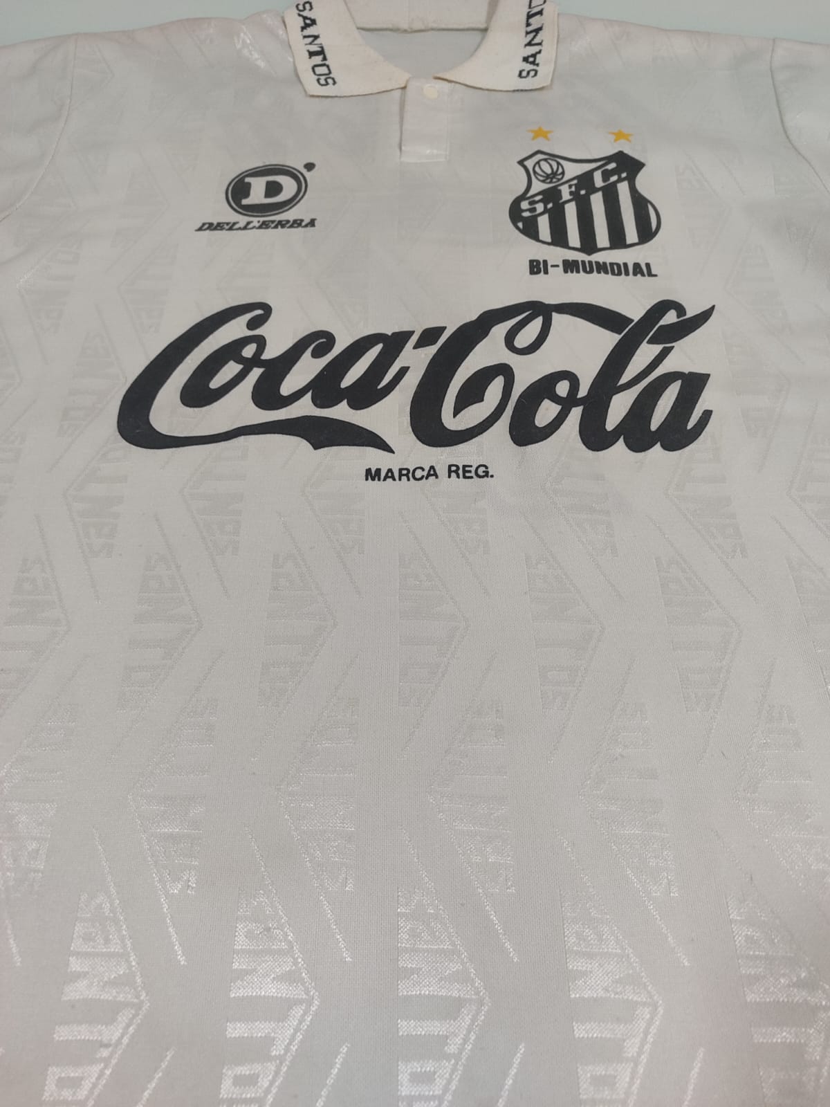 RARA E CLÁSSICA CAMISA DO SANTOS – 1993 COCA-COLA - DE JOGO!