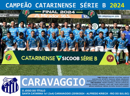 Raríssima e Linda Camisa do Caravaggio - Santa Catarina - Usada em Jogo