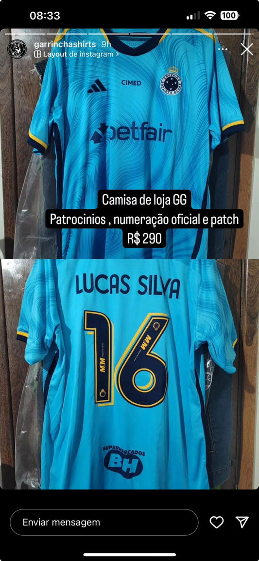 Camisa third Cruzeiro