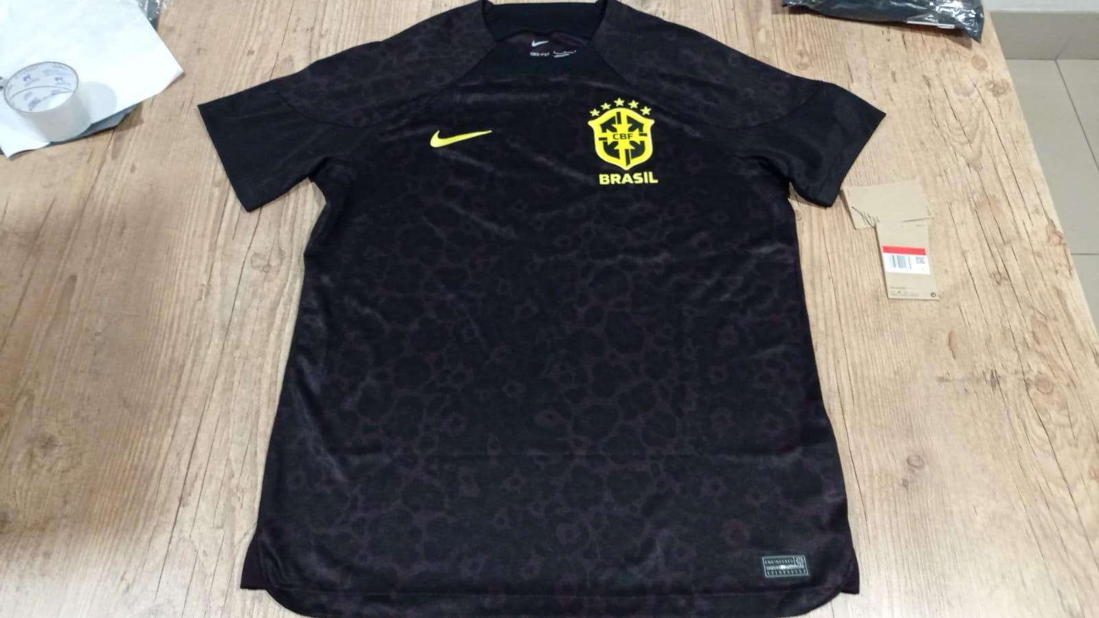 Brazil Goalkeeper Shirt Brazil Alisson Becker Black Vini JR DN0679