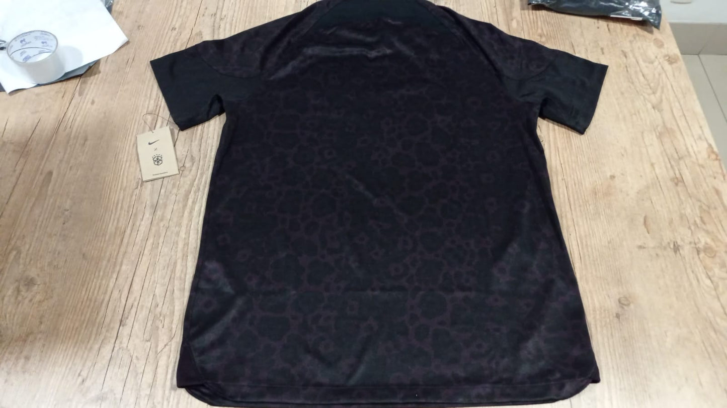 Camisa Brasil Goleiro Brazil Alisson Becker Black Vini JR DN0679-010