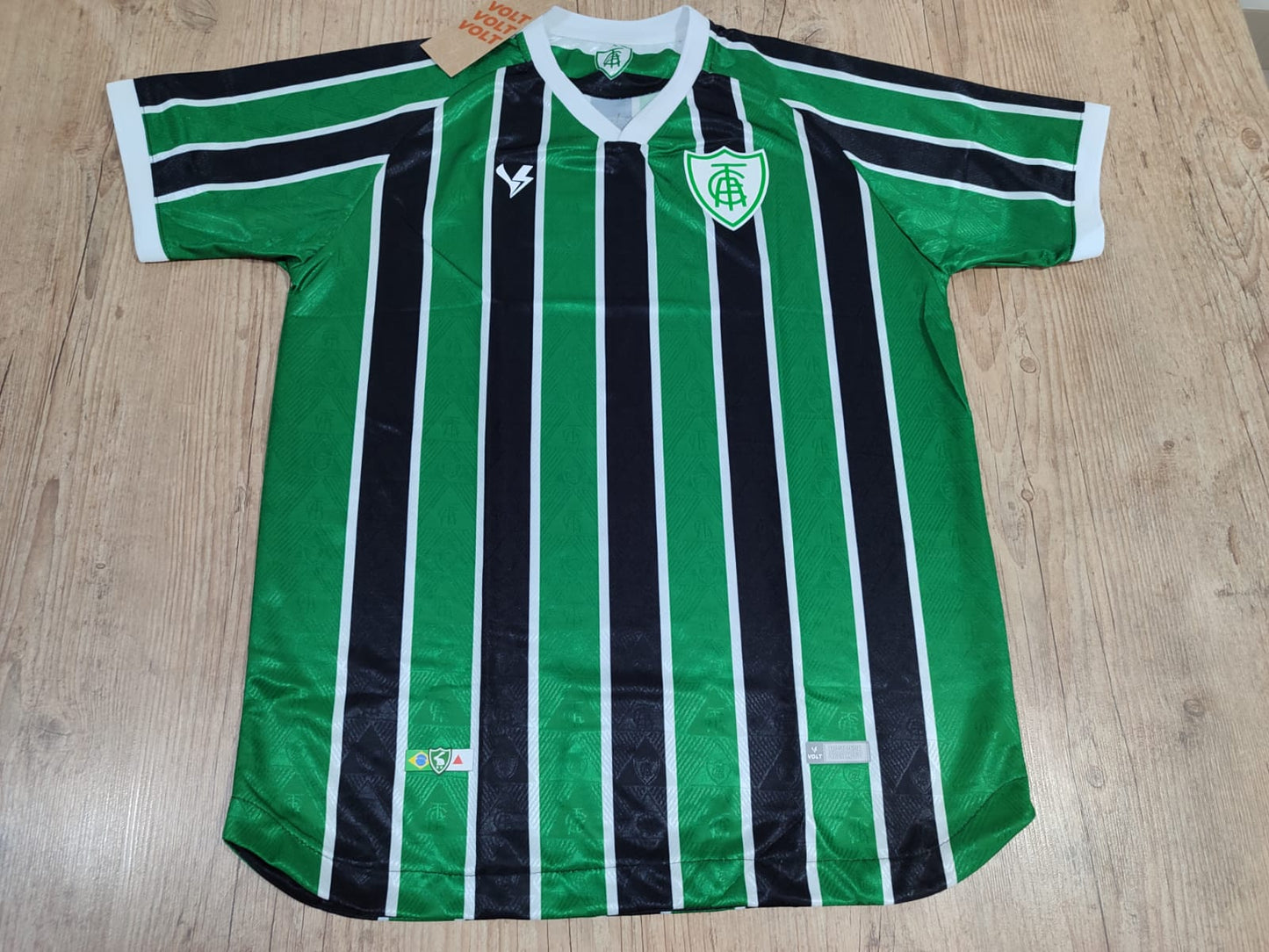 Men's Game 3 2023 América Mineiro Black and Green Volt 3 Shirt