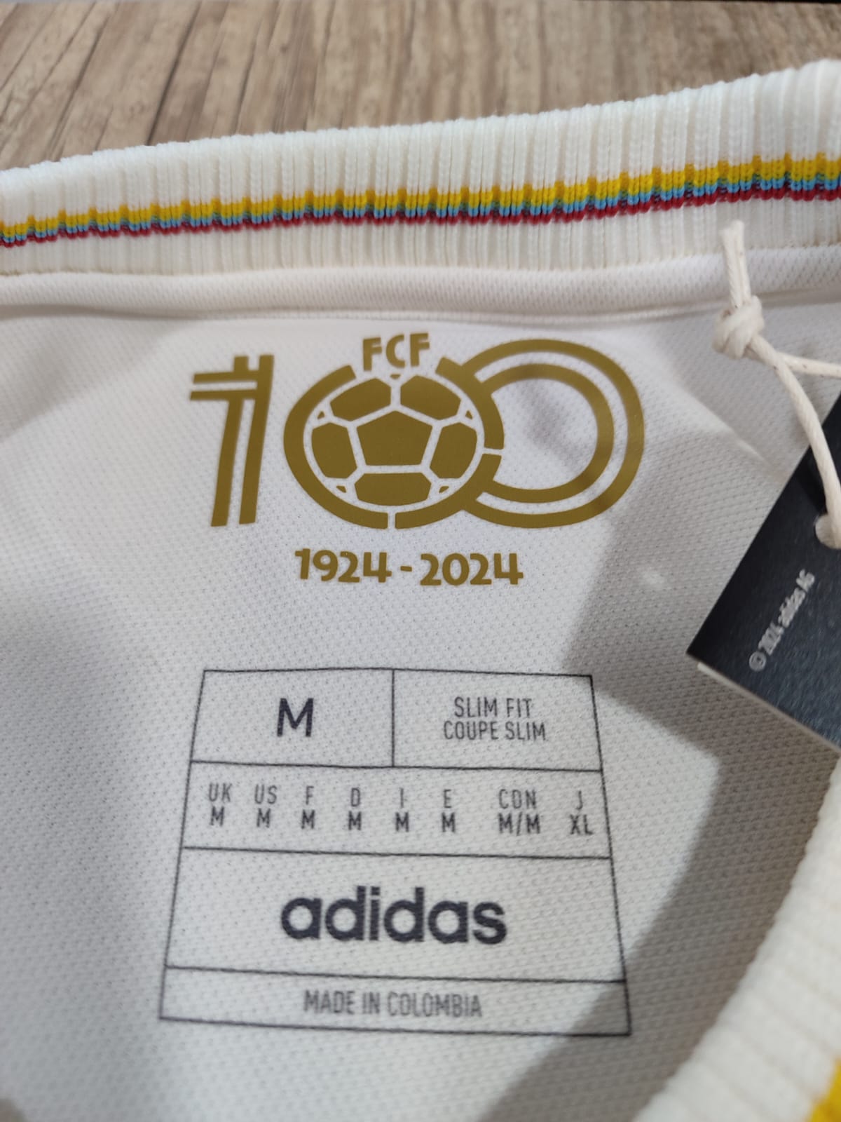 Camisa Comemorativa da Colômbia 2024 100 anos