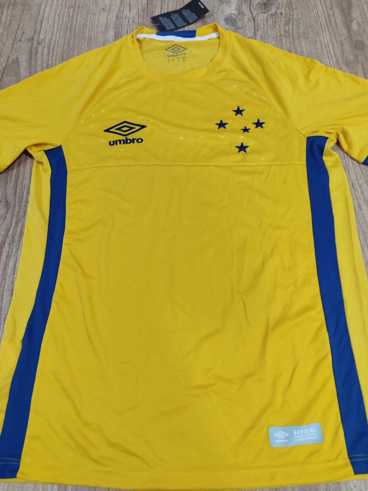 Camisa Oficial Cruzeiro Goleiro amarela 2018