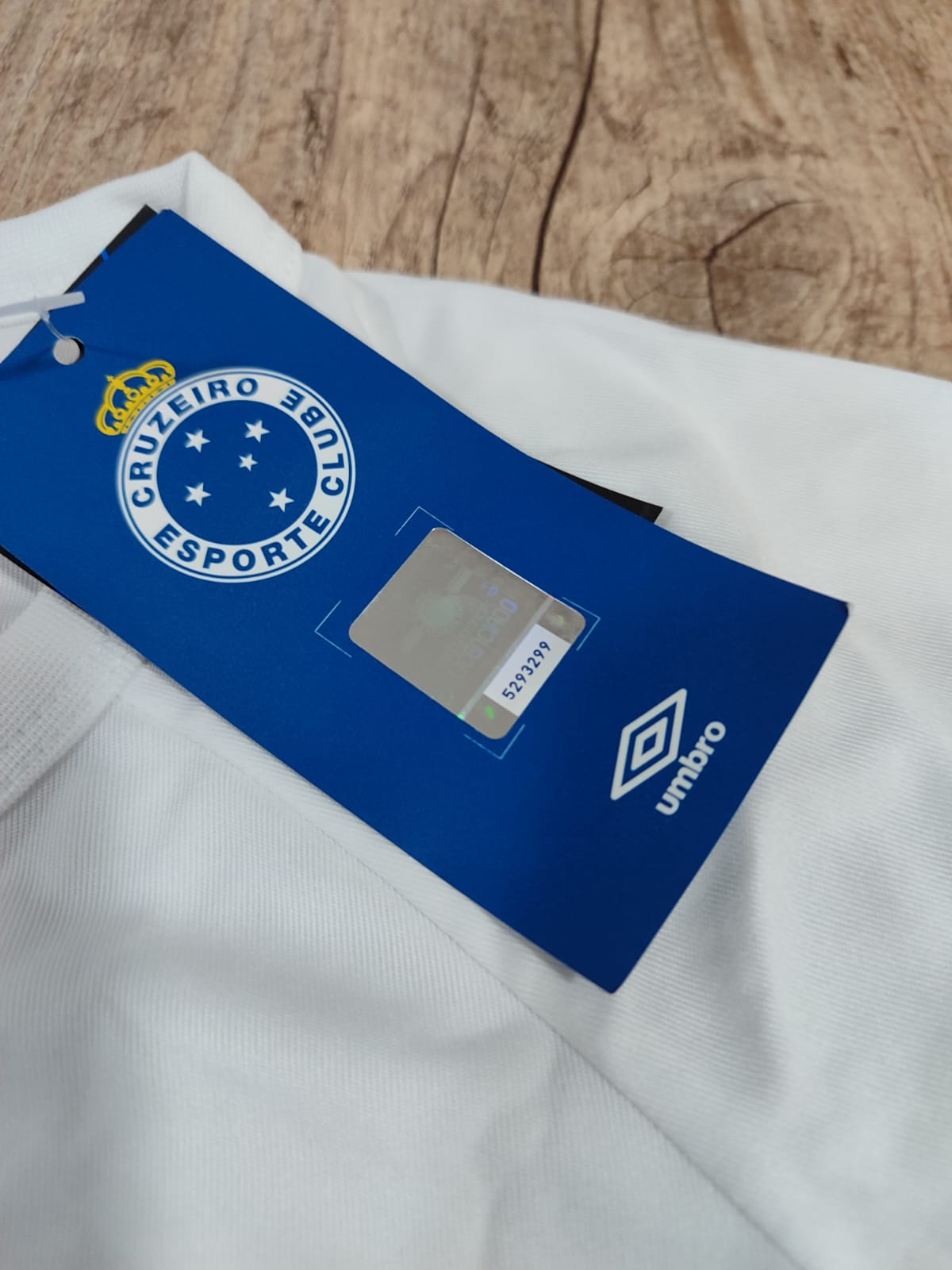 Camisa Oficial Cruzeiro lisa básica