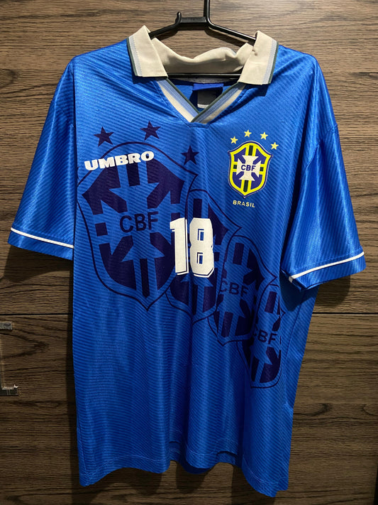 Camisa Brasil Umbro 1996 – Modelo Olimpíadas Personalizada Ronaldinho #20