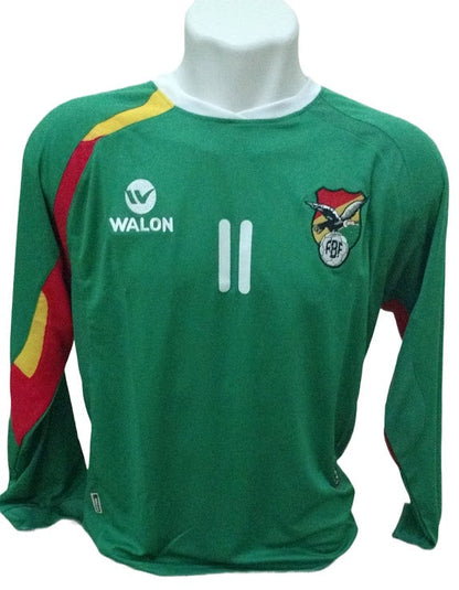 Camisa Bolívia 2011 Manga Longa - #11 Alcides Peña - De Jogador